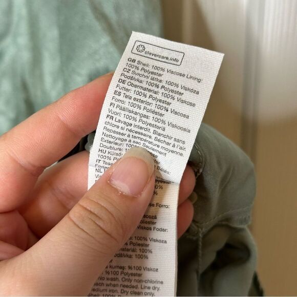 & Other Stories Sage Green Satin Mini Skirt Revolve Girly Chic Glam Soft Girl - Picture 8 of 9